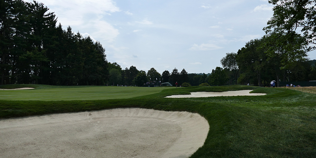 No. 11 | Par 4 | 444 yds. Hit a little draw, then...