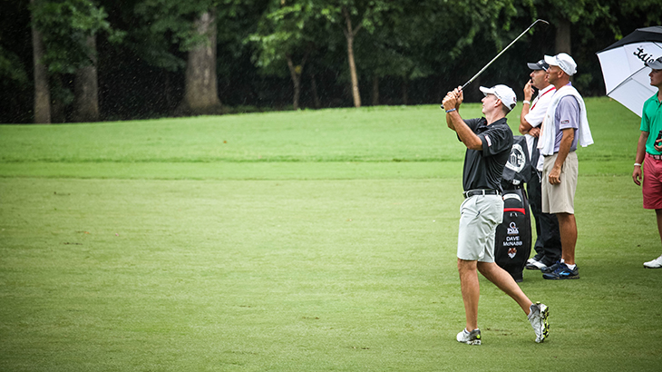 Out on the course, we also watched PGA...