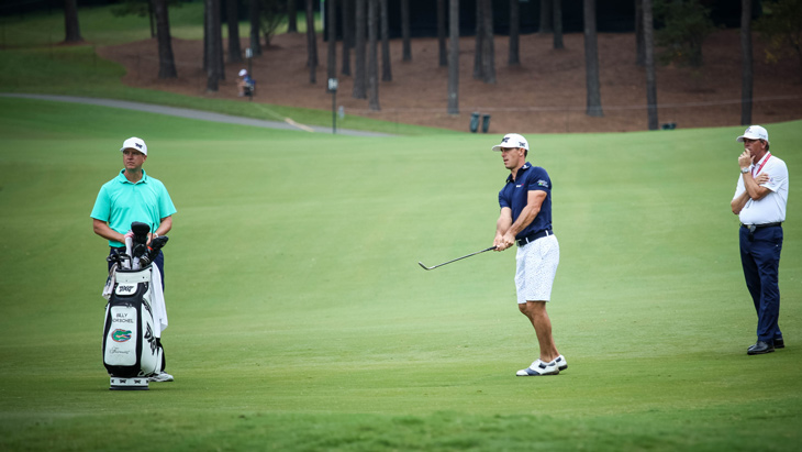 Horschel puts his Pro V1x to the test around the...